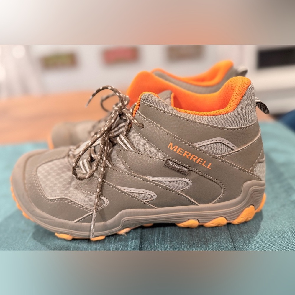 Merrell Kids' Gray and Orange Sneakers